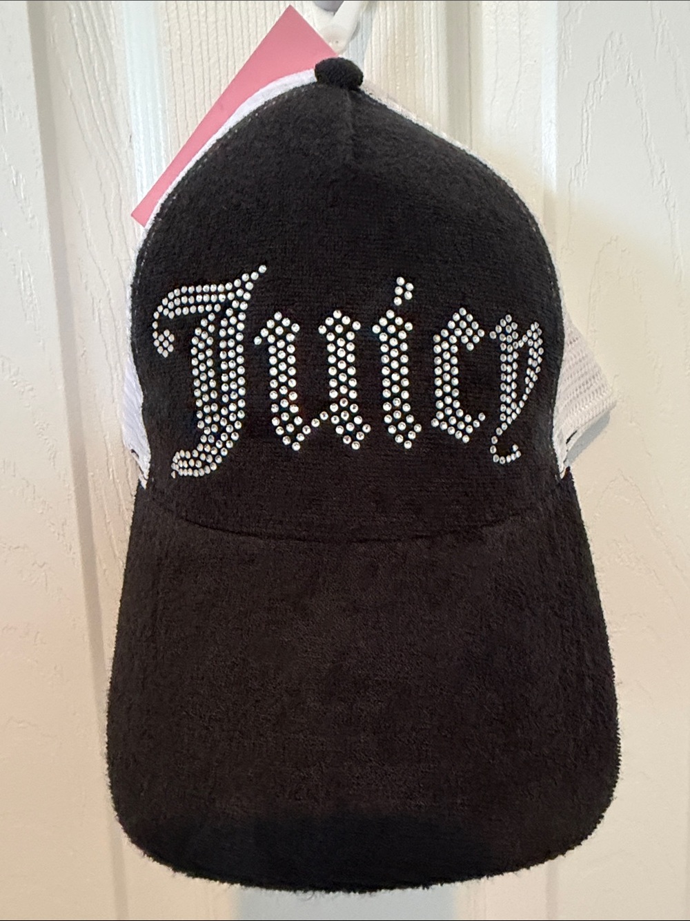 Juicy Couture Black Cap with Crystal Logo